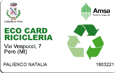 Eco Card Le Eco Card, con tecnologia RFID MIFARE,