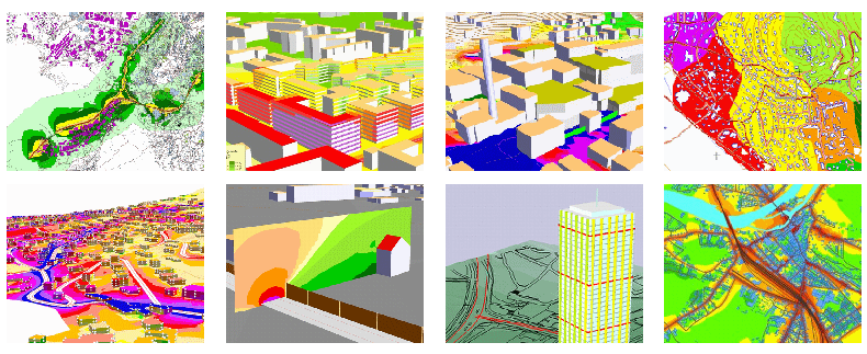 informazioni presenti nel modello: è, ad esempio, in grado di effettuare calcoli statistici relativi all impatto sonoro a cui è soggetta la popolazione presente nell area di studio, seguendo i