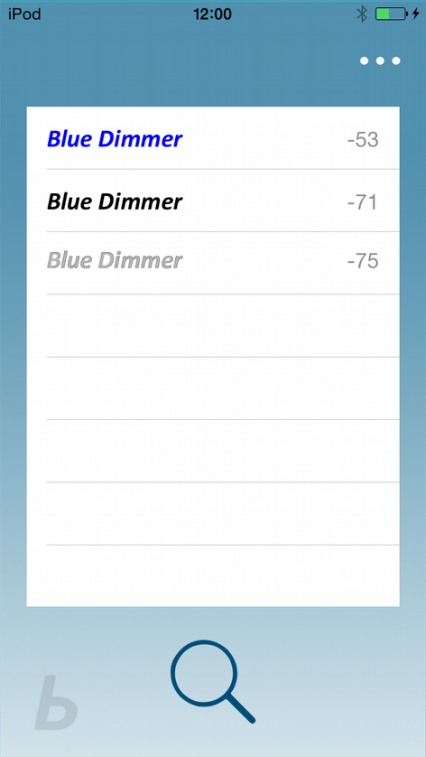 pag. 8/10 INSTALLAZIONE APP SUL DISPOSITIVO Scaricare e installare l'applicazione Blue Dimmer adatta al proprio sistema operativo da Apple Store oppure Play Store.