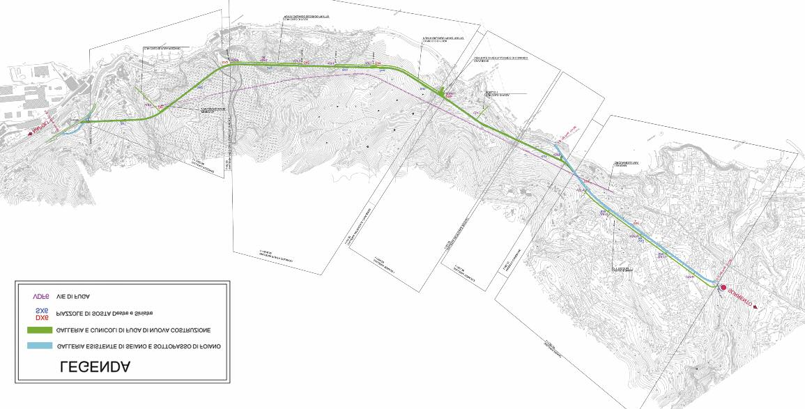 La Galleria Santa Maria di Pozzano: 5 km di tecnologia impiantistica e costruttiva La Galleria Santa Maria di Pozzano, rappresenta un opera di assoluto rilievo a livello nazionale sia per la