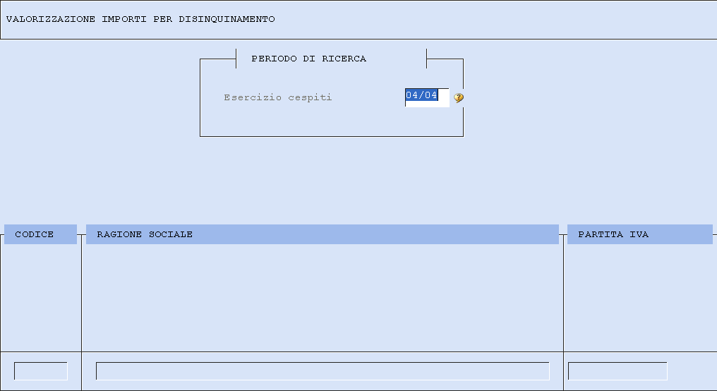 13) uscita con tasto Esc 14) visualizzazione totali suddivisi per conti contabili 15) passaggio alla (D)itta successiva / (E)sci : 16) se (D)itta successiva, legge terza azienda prenotata 17) ecc 18)