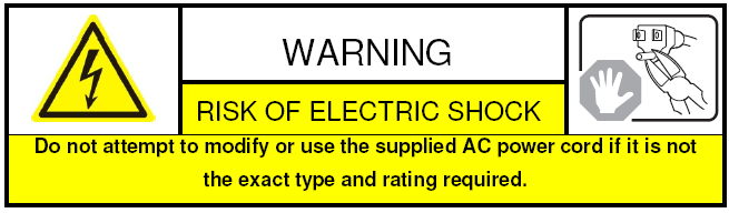 4 Power Cord Requirements: The connector that plugs into the wall outlet must be a grounding-type male plug designed for use in your region.