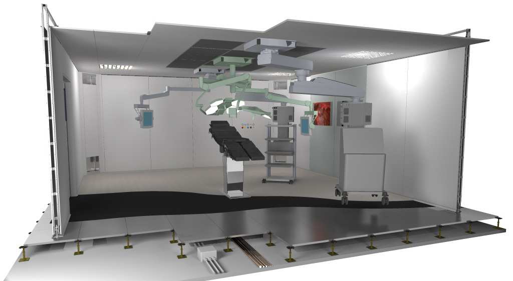 Montanti verticali con possibilità di essere posti ad interassi modulabili; b.