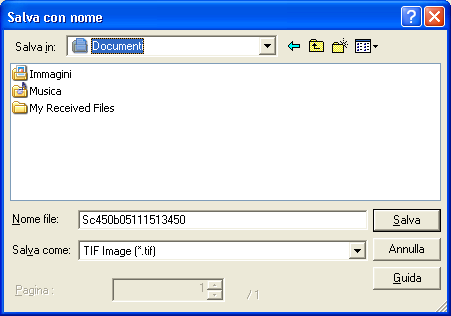 Gestione dei documenti 6 Salvataggio di un documento con nome differente, tramite un comando del menu [File] 1 Selezionare l'icona del documento da salvare.