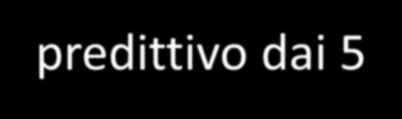 Predittività dei DSA La maggior parte degli studi longitudinali (Bishop, 1990; Stohard, 1998; Lyytinen, 2001, Bernhartd,2002) ha individuato nelle competenze linguistiche in età prescolare i migliori