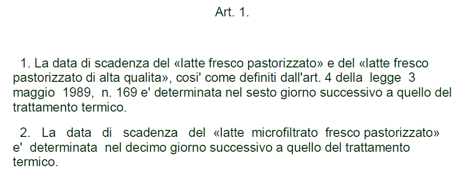 Le garanzie sulla gestione della data di scadenza e del TMC.