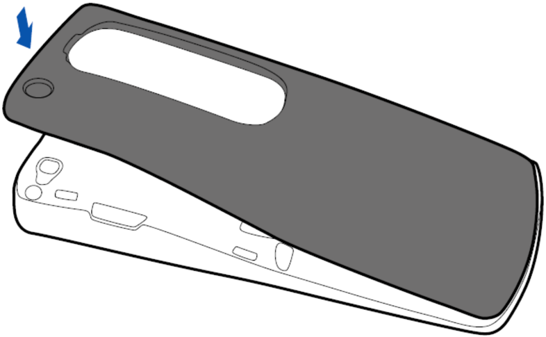 ) La microsd card va collocata nella parte posteriore del telefono dopo aver rimosso la batteria; il suo slot si trova a fianco di quelli delle SIM cards.