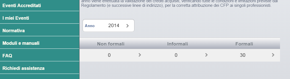 Cliccando sulla riga corrispondente si accede al dettaglio e alla domanda di riconoscimento inoltrata.