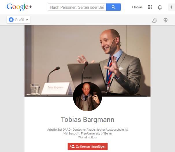 Facebook GooglePlus Twitter @BargmannTobias