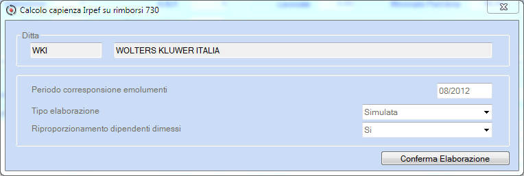 Al termine dell'elaborazione automatica impostare nuovamente la Modalità di elaborazione [Interattiva] per accedere al singolo lavoratore per apportare eventuali variazioni.