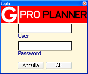 Password di accesso User: Globus Password: Globus Globus Globus Per modificare i dati di accesso selezionare Configurazione Utenti e dopo aver selezionato l utente