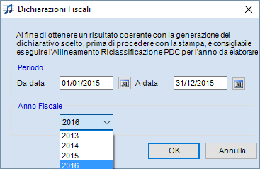 Doppio clic del mouse sulla riga del modello da elaborare Figura 25 E possibile visualizzare e stampare (Brogliaccio e Situazione Fiscale) i dati relativi ai movimenti contabili 2015 sulla base dei