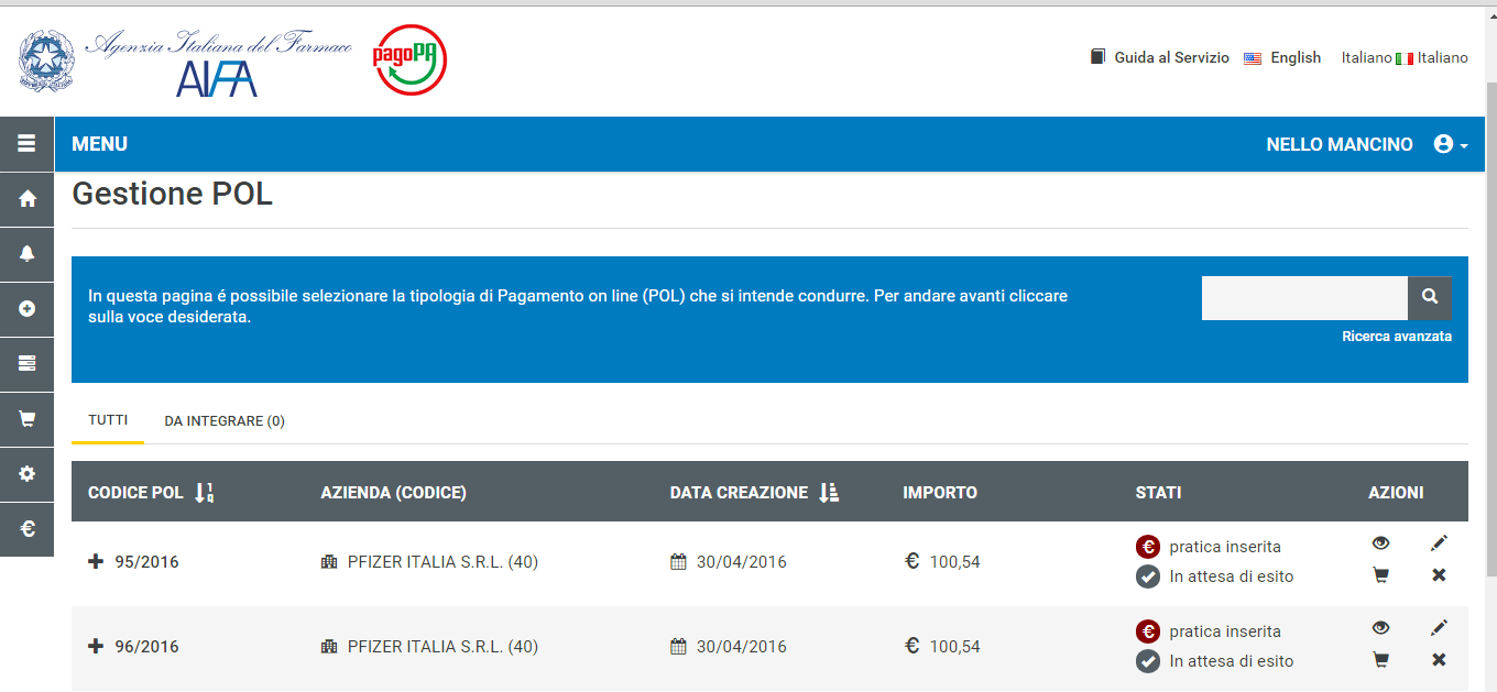 Figura 10 Elenco POL creati 2.