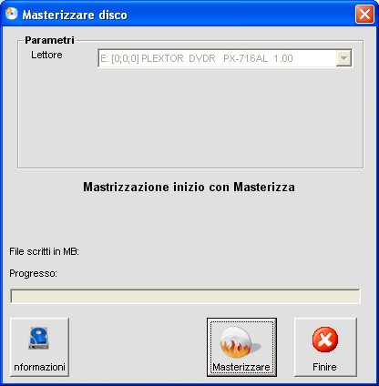 15 Masterizzare direttamente un CD/DVD Masterizza un CD/DVD col progetto attuale direttamente da WinCan.