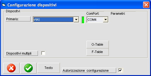 18 Collegare WinCan 8 col dispositivo di scrittura dati Selezionare il dispositivo per la scrittura dei dati utilizzato e la