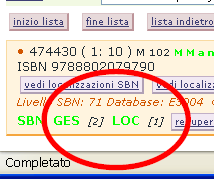 SBN Concetti base Localizzazione per gestione e possesso Il record