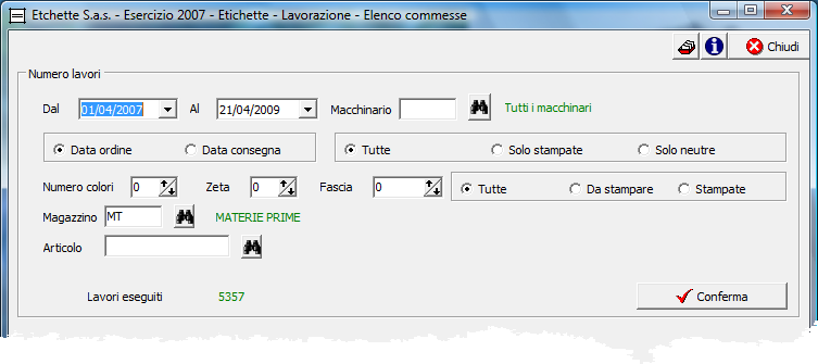 Etichette 1.6 