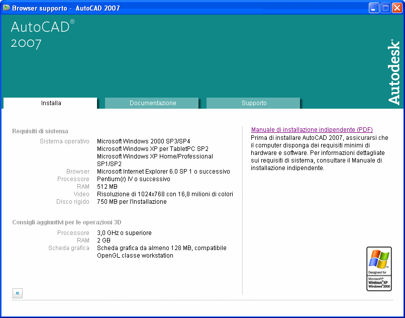 REQUISITI HARDWARE PER L UTILIZZO DI AUTOCAD Per prima cosa, volendo iniziare a lavorare con Autocad, se già non ne abbiamo una in dotazione in studio o a casa, dobbiamo cercare di disporre di una