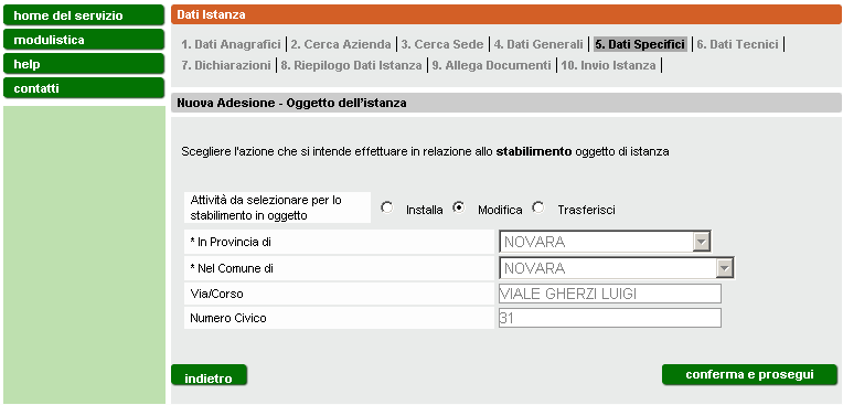 Cliccare conferma e prosegui.