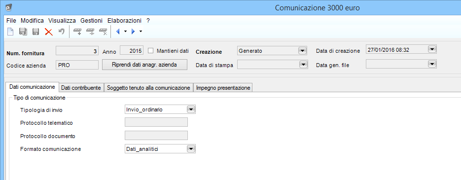 Nella comunicazione gli importi sono riportati arrotondati all unità di euro.