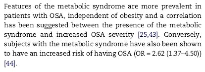 OSAS Obstructive Sleep