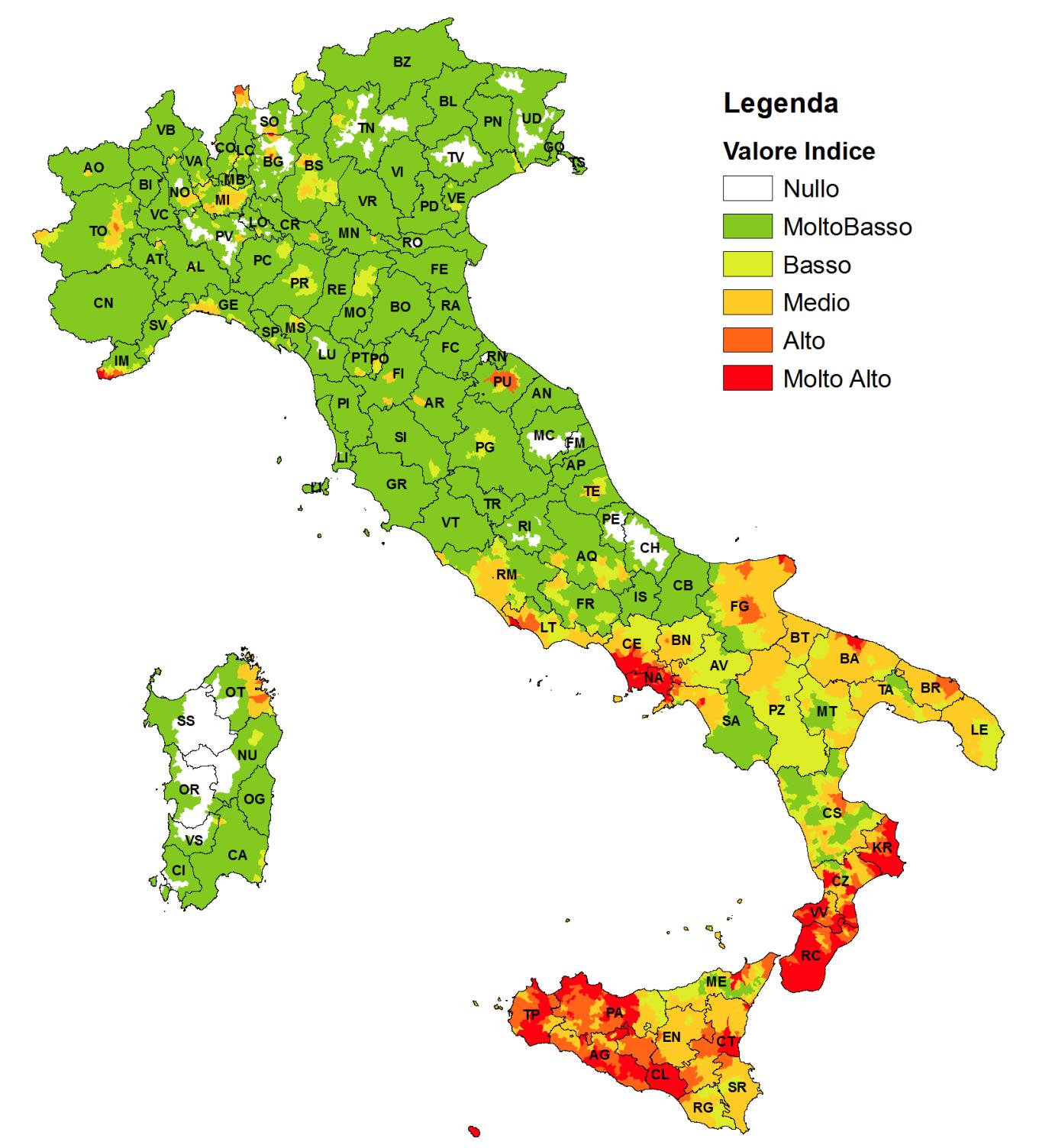 Dove sono le mafie?