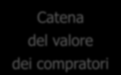 Il value system per la singola business unit Catena Catena Catena Catena del valore del valore del