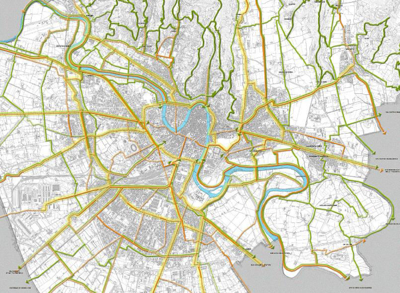Capoluoghi di provincia Comune di Verona - 1998 Incarico: Rete ciclabile all i ter o di PGTU Comune di Verona - 2010 Redazione del