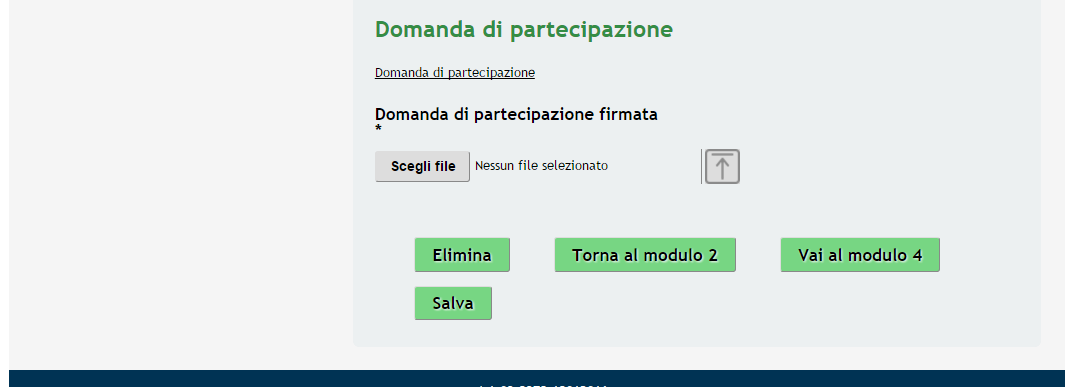 Figura 12 Modulo 3 Documenti Nell area Documenti da scaricare vi è la lista dei documenti da scaricare, compilare e ricaricare a sistema.