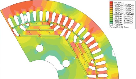 La progettazione elettromagnetica è stata svolta con mezzi analitici e strumenti di simulazione