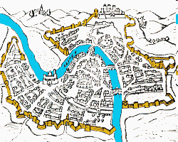 Mappa mura scaligere Città