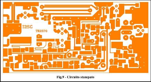 Uniche dimensioni critiche del circuito stampato sono le spaziature tra linee microstrip CL1 del filtro d'ingresso F1 e quella di accoppiamento al mixer del filtro F2.