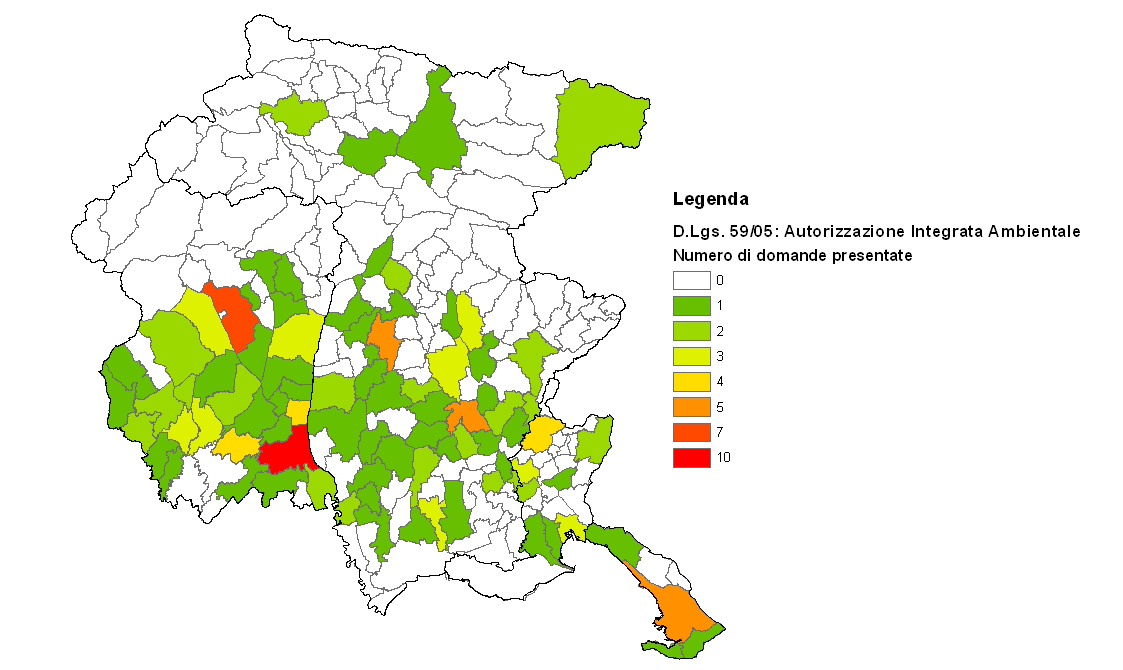 Figura 2 - Numero di domande di Autorizzazione Integrata Ambientale presentate ai