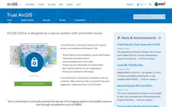 Road Ahead Per guardare al futuro Sicurezza Improved Platform Security Esri Cloud Services ArcGIS
