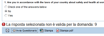 Figura 14 Selezione documento da allegare Il sistema indica che la risposta ad una domanda (o un documento da allegare) è obbligatoria inserendo il simbolo affianco al testo della domanda.