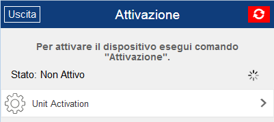 ATTIVAZIONE DISPOSITIVO DI BORDO Procedura da effettuare solo al primo accesso al dispositivo.