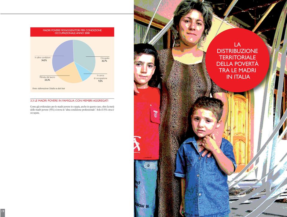 TERRITORIALE DELLA POVERTÀ TRA LE MADRI IN ITALIA Fonte: elaborazione Cittalia su dati Istat 3.