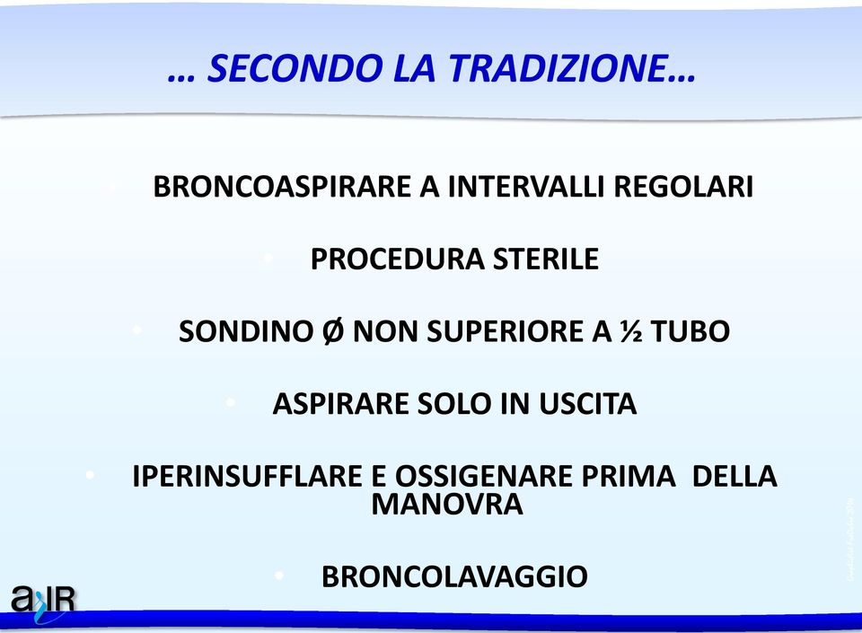 NON SUPERIORE A ½ TUBO ASPIRARE SOLO IN USCITA