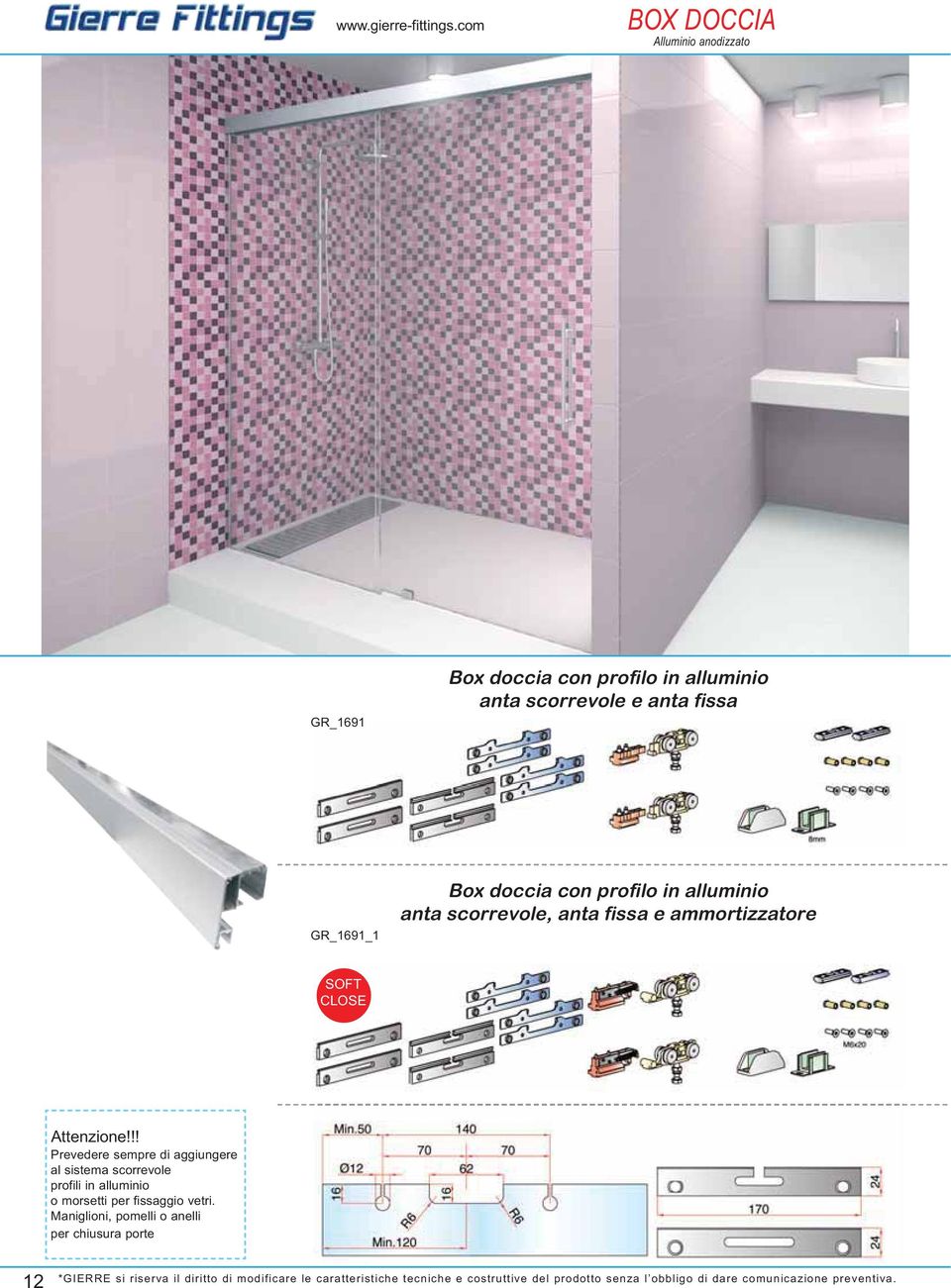 ammortizzatore SOFT CLOSE Attenzione!