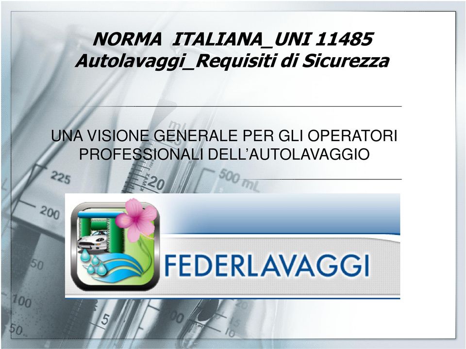 Sicurezza UNA VISIONE GENERALE