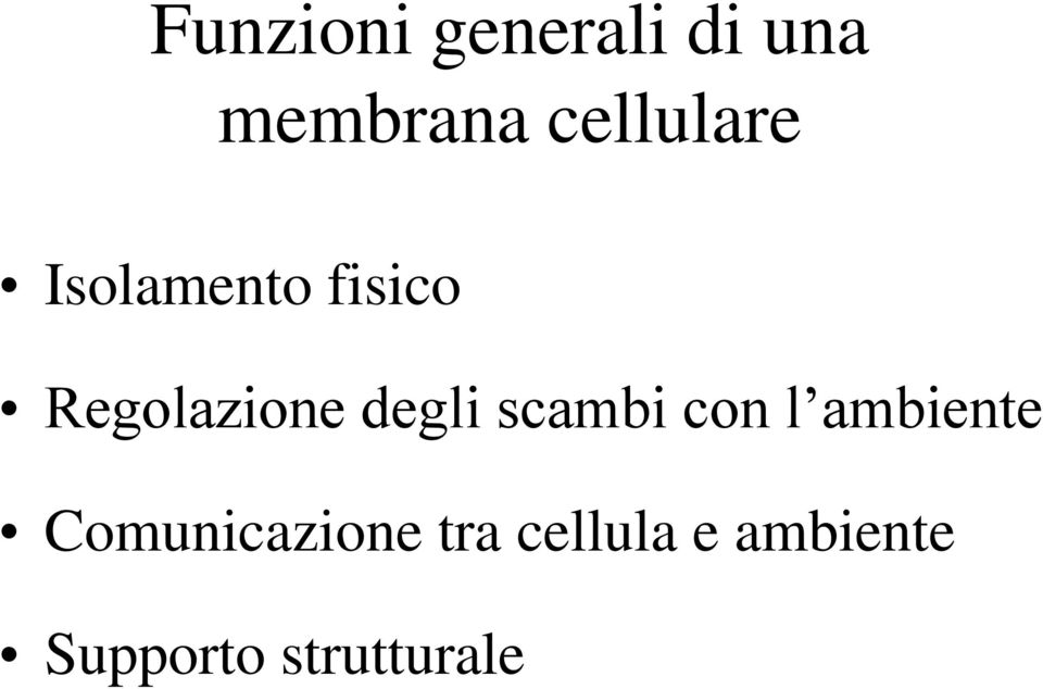 degli scambi con l ambiente