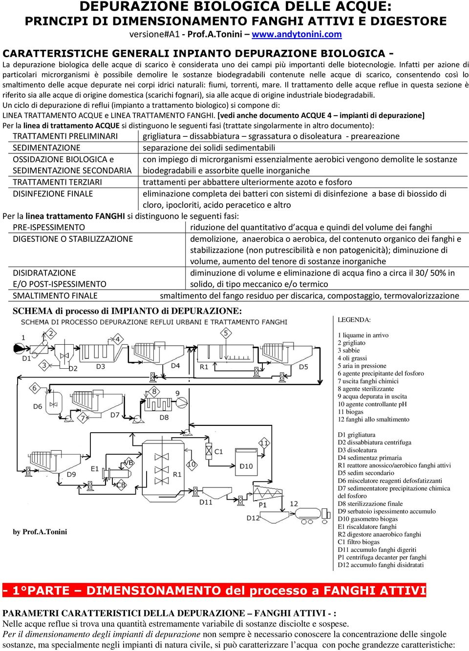 Infatti per azione di particolari microrganismi è possibile demolire le sostanze biodegradabili contenute nelle acque di scarico, consentendo così lo smaltimento delle acque depurate nei corpi idrici