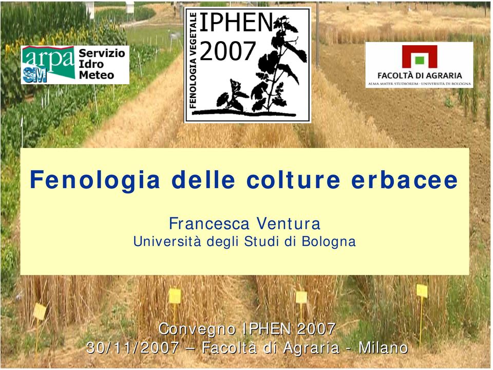 Studi di Bologna Convegno IPHEN