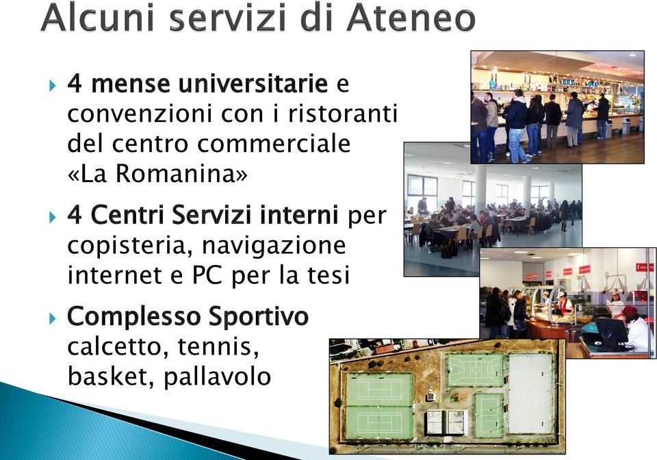 interni per copisteria, navigazione internet e PC per