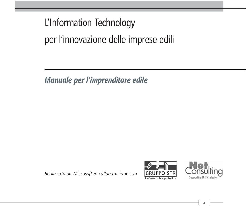 Manuale per l imprenditore edile