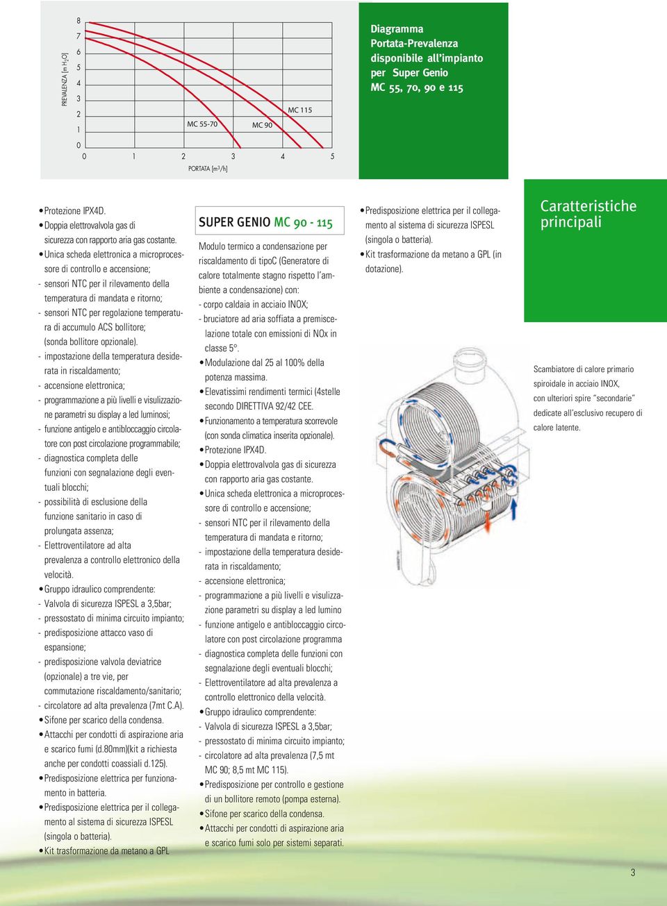 Unica scheda elettronica a microprocessore di controllo e accensione; - sensori NTC per il rilevamento della temperatura di mandata e ritorno; - sensori NTC per regolazione temperatura di accumulo