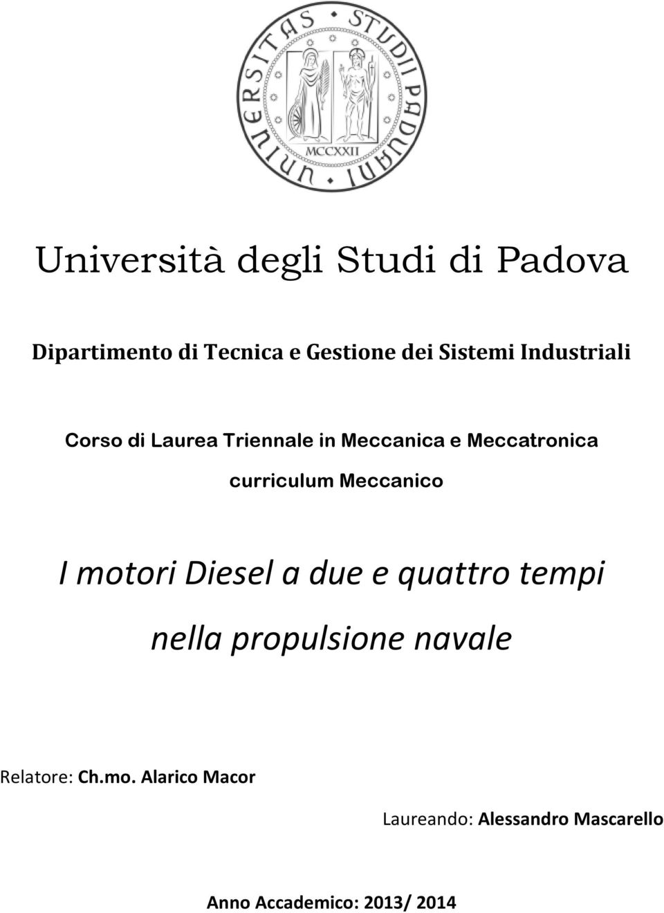 Meccanico I motori Diesel a due e quattro tempi nella propulsione navale