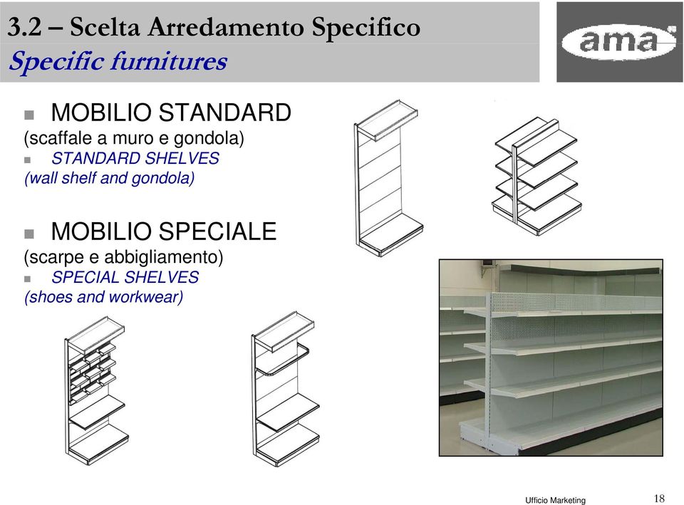 SHELVES (wall shelf and gondola) MOBILIO SPECIALE (scarpe e