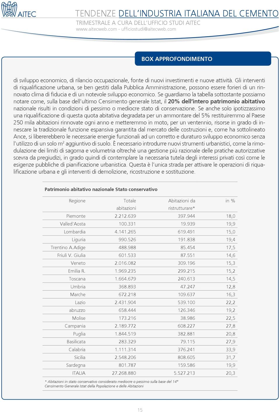 Gli interventi di riqualificazione urbana, se ben gestiti dalla Pubblica Amministrazione, possono essere forieri di un rinnovato clima di fiducia e di un notevole sviluppo economico.