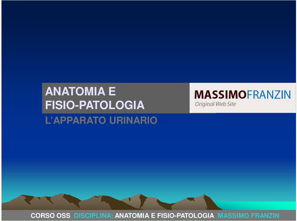 DISCIPLINA: ANATOMIA PRIMO E